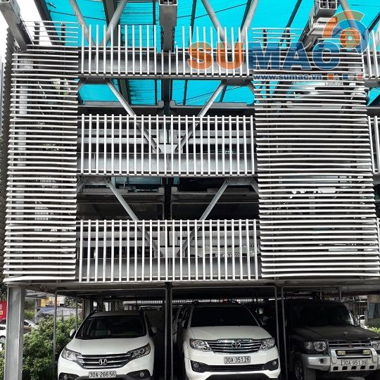 Bãi đỗ xe thông minh kiểu xếp hình ngang dọc - Vertical horizontal parking system