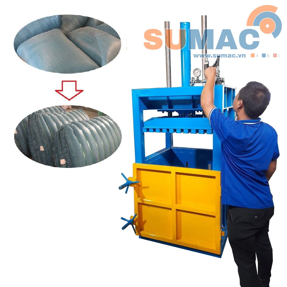 máy ép kiện thủy lực