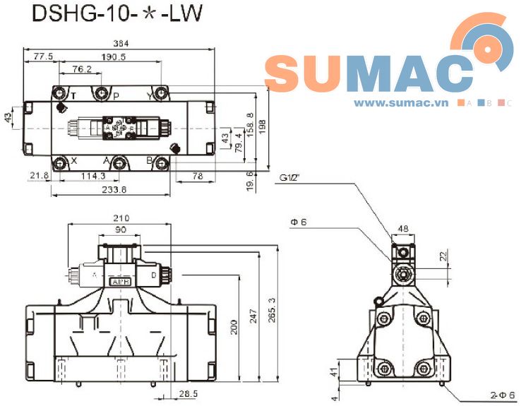 kích thước van thủy lực 10