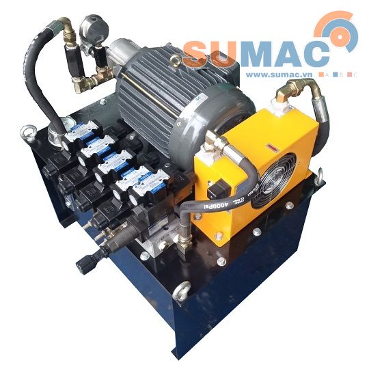 van thủy lực điện từ lắp bộ nguồn thủy lực
