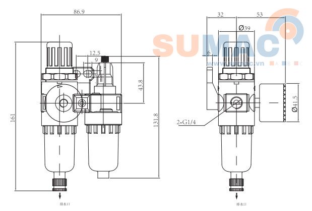 bộ lọc khí nén GFC2000