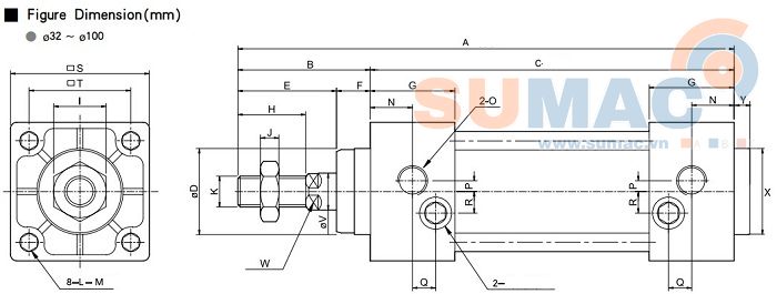 thông số kỹ thuật xi lanh khí TGI