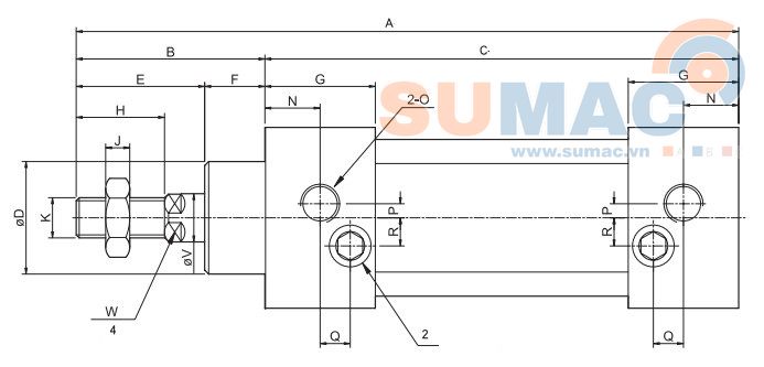 thông số kỹ thuật xi lanh khí TGU